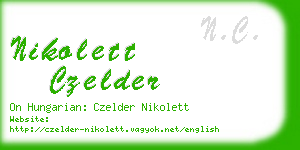 nikolett czelder business card